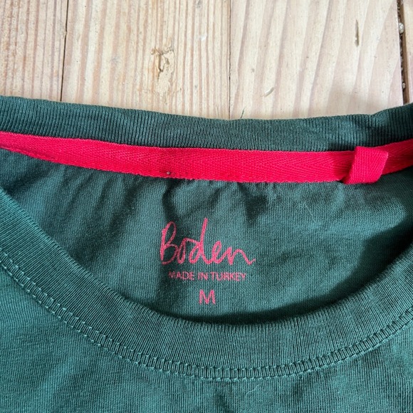 Boden‎ Mens Green Long Sleeve Bike with Antlers Graphic T-Shirt - Picture 5 of 5